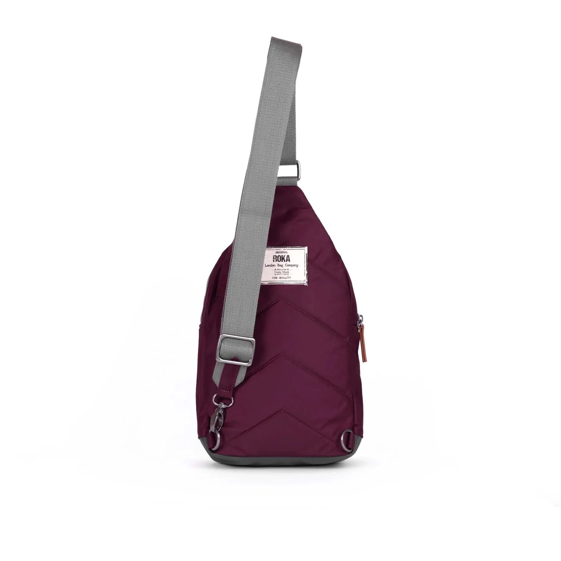 Roka Willesden B Sustainable Crossbody Bag in Plum