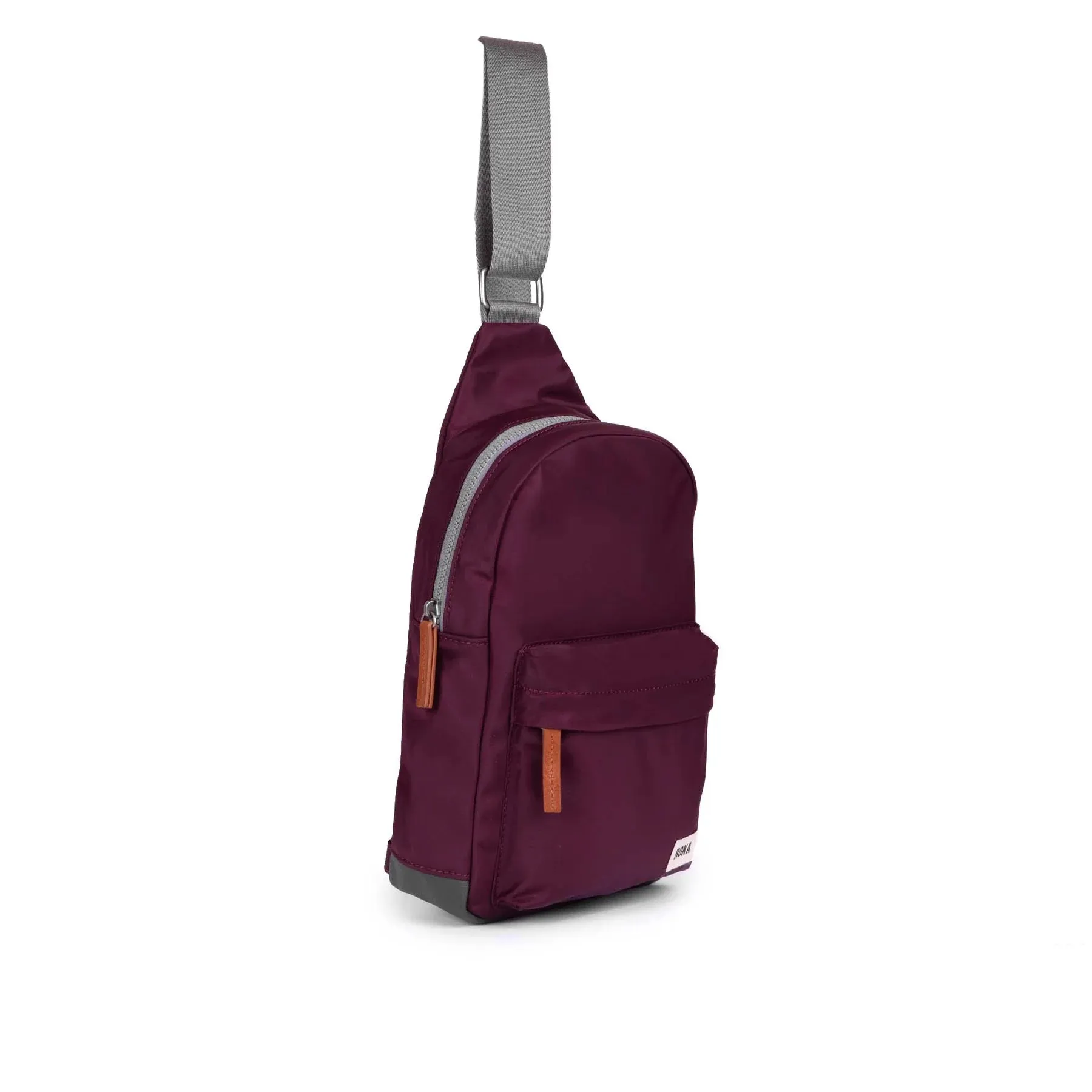 Roka Willesden B Sustainable Crossbody Bag in Plum
