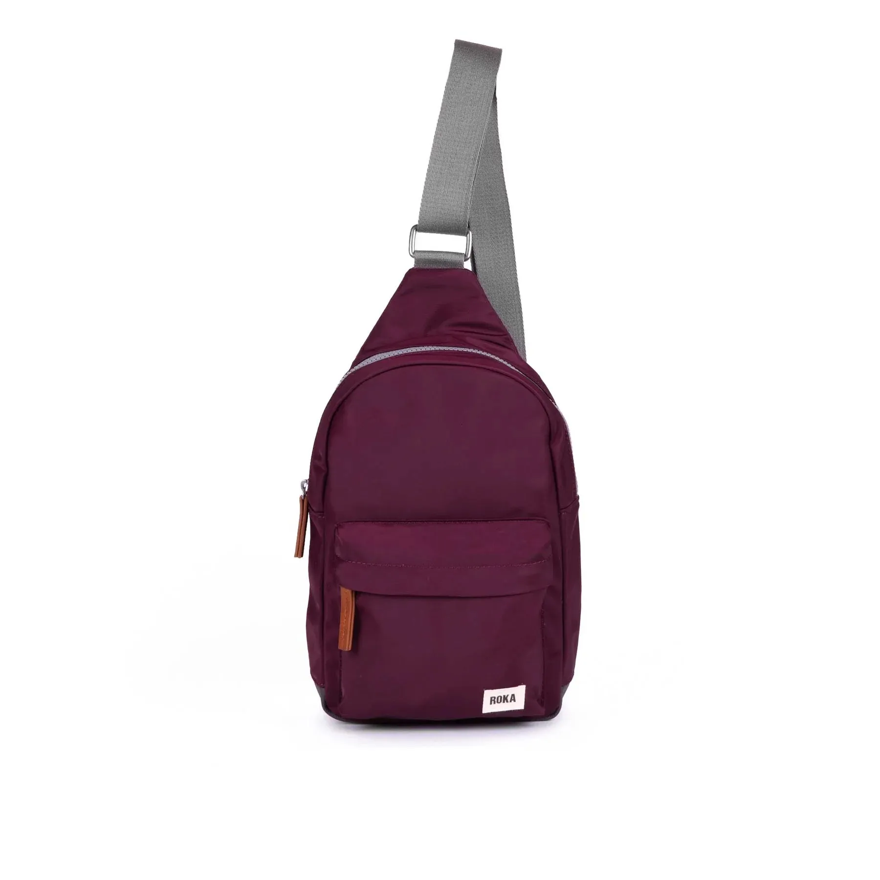 Roka Willesden B Sustainable Crossbody Bag in Plum