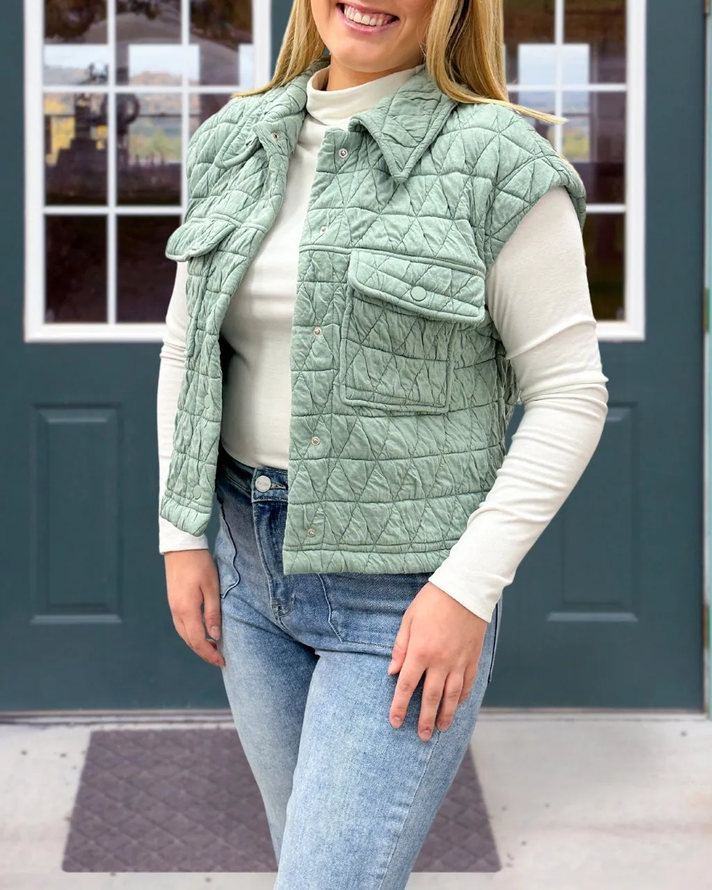 Triangle Quilted Vest
