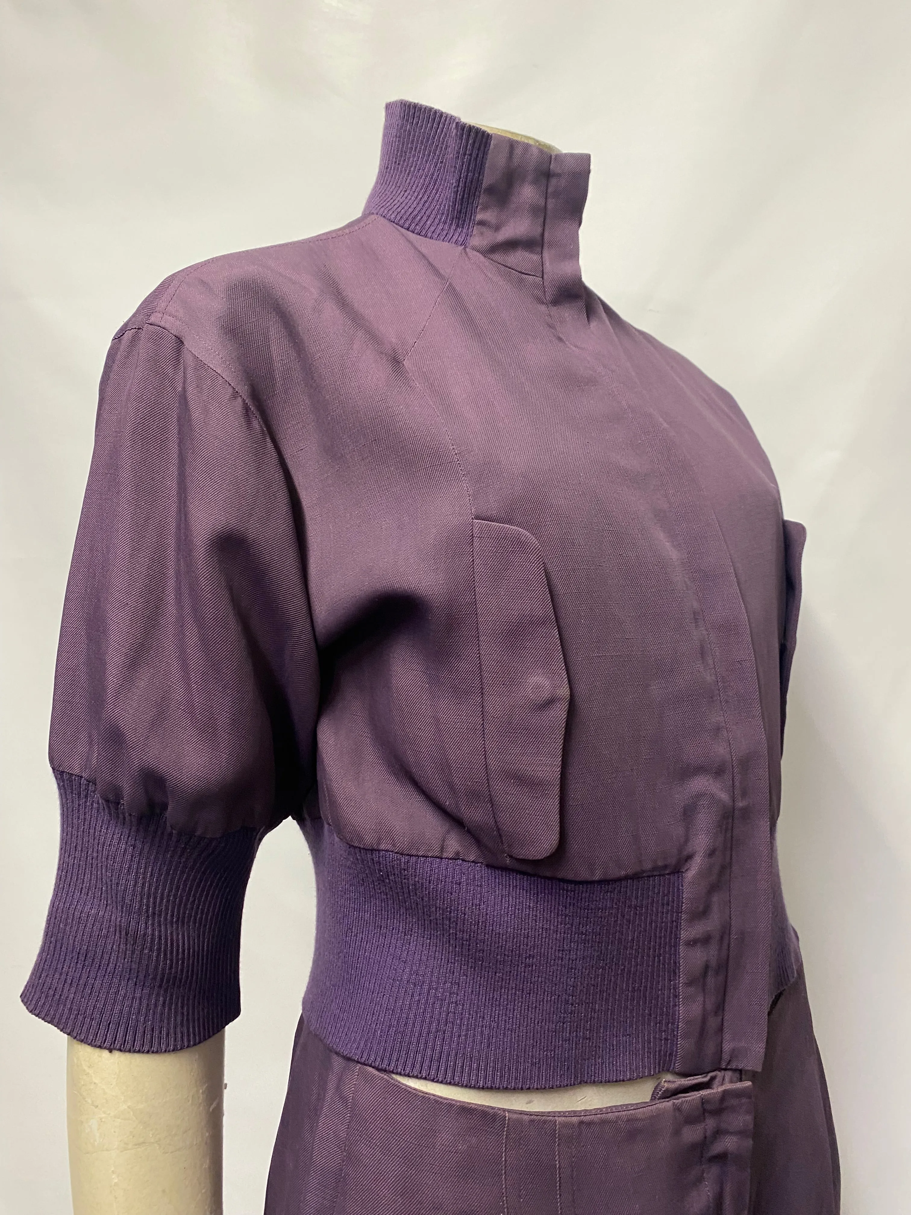Vintage Kenzo Purple Tracksuit Top and Trousers 8-10