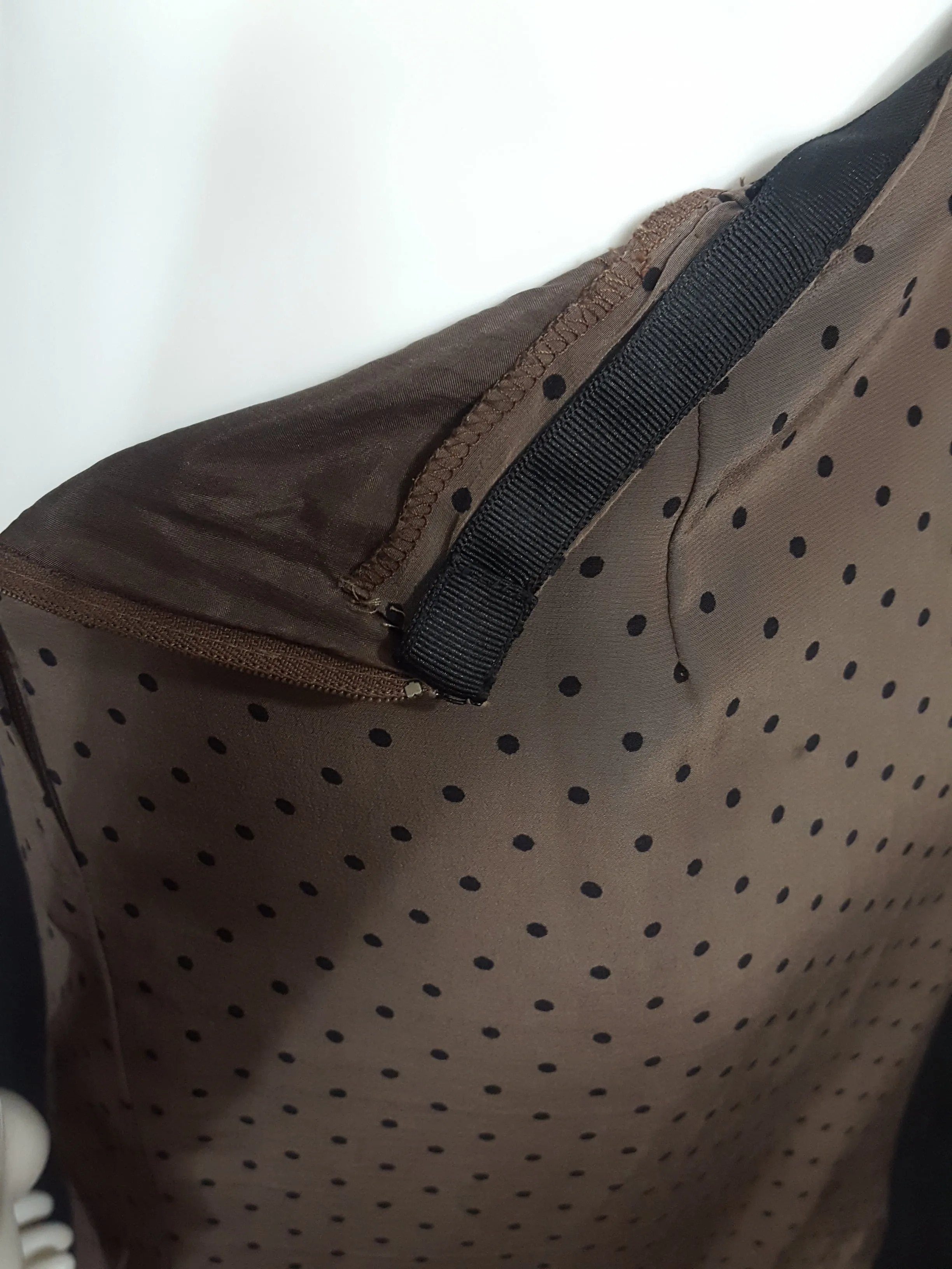 Vintage Silk Polka Dot  Pencil Skirt sz. M