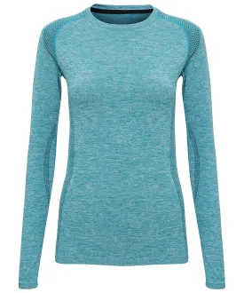 Womens TriDri® seamless 3D fit multi-sport performance long sleeve top | Turquoise