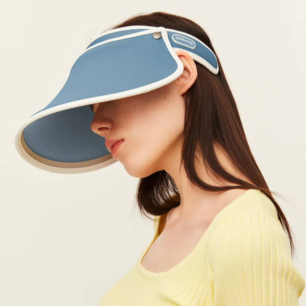 Women's Visor Hat UV Protection Wide Brim Adjustable Face Sheild UPF 50 